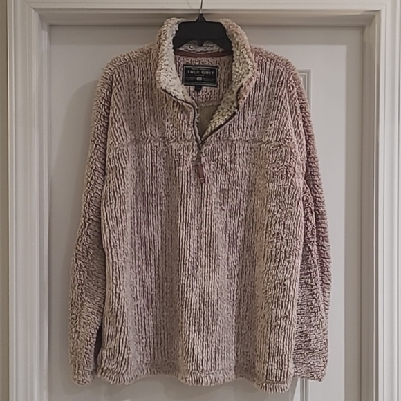 Bonded Vintage Cord 1/4 Zip Pullover by True Grit main image 1